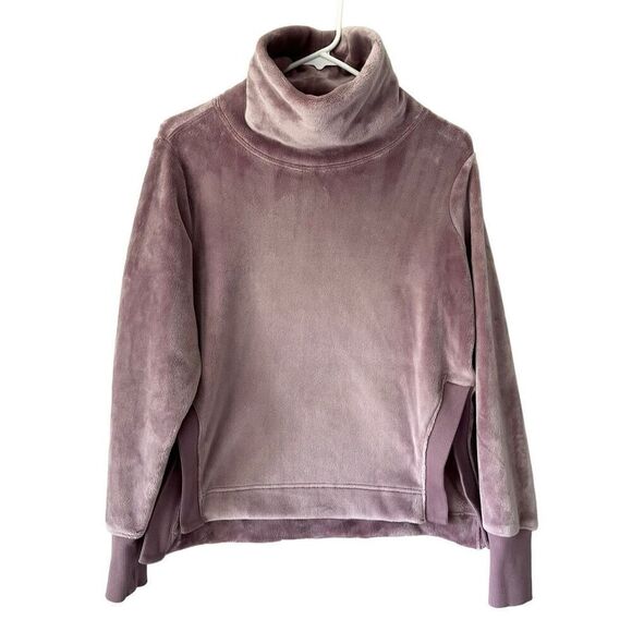 Athleta Double Cozy Karma Funnel Neck Top Size XXS Pink - Picture 3 of 9